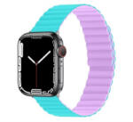 Phoner Rever Apple Watch forgatható mágneses szilikon szíj 49/45/44/42mm M/L kék/lila (72519)