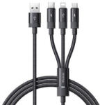 Mcdodo USB-A - USB-C/Lightning/Micro USB kábel 1.2m fekete (CA-5790)