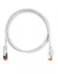 NIKOMAX Patch kábel S/FTP CAT6a LSOH, Essential Series, 3m, fehér (NMC-PC4SA55B-ES-030-C-WT) - aqua