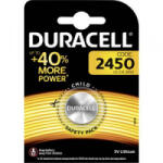 Duracell CR2450 lítium gombelem, 3 V, 620 mA, Duracell BR2450, DL2450, ECR2450, KCR2450, KL2450, KECR2450, LM2450 - aqua