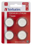 Verbatim lítium gombelem CR2430 (4db/csomag) (49534) (49534)