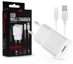 Maxlife TF-0102 univerzális hálózati töltő adapter + 1m microUSB kábel fehér