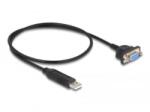 Delock USB 2.0 - RS-232 kábel 50 cm (66453) (66453)