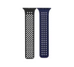 Phoner Spike Apple Watch szilikon szíj 49/45/44/42mm fekete/éjkék (72572) (PH72572)