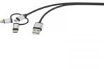 Renkforce iPad/iPhone/iPod töltő- és adatkábel 1x USB 2.0 dugó A - 1x USB 2.0 dugó mikro B, Lightning, USB-C 1 m Renkforce
