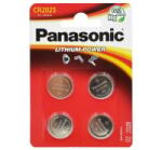 Panasonic gombelem (CR2025, 3V, lítium) 4db / csomag (CR2025EL-4B) - aqua