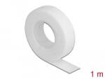 Delock Hook-and-loop 1m x 13mm kábelrendező fehér (18375) (18375)
