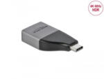 Delock USB Type-C - DisplayPort (DP Alt Mode) kompakt kialakítású adapter 4K, 60Hz (64120) (64120) - aqua