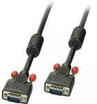 Lindy VGA Csatlakozókábel [1x VGA dugó - 1x VGA dugó] 0.50 m Fekete (36371)