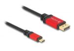 Delock USB Type-C - DisplayPort kábel (DP Alt Mode) 8K 30 Hz-hez HDR 3m piros (80094) (80094)