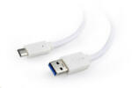 Gembird Cablexpert USB 3.0 AM --> Type-C (AM/CM) kábel 10cm fehér (CCP-USB3-AMCM-W-0.1M)