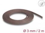 Delock rágcsálóbiztos fonott, nyújtható kábelharisnya 2m x 3mm barna (20896) (20896)