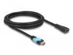 Delock HDMI anya - HDMI apa kábel 48 Gbps 8K 60 Hz bővítőkábel fekete 2 m (81998) (81998)