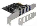 Delock 4x USB 3.0 bővítő kártya PCI-E (90304) (90304)