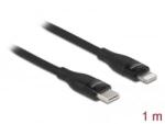 Delock USB Type-C - Lightning adat- és töltőkábel 1m fekete (86637)