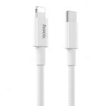 hoco. X56 adatkábel és töltő (Type-C - lightning 8pin, 3A, PD gyorstöltés támogatás, 100cm, törésgátló) FEHÉR (X56_LIGHTNING_W)