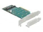 Delock 2x M. 2 NVMe bővítő kártya PCIe (89045) (89045)