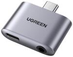 UGREEN adaptor audio și încărcător (sursă de alimentare, mufă jack Type-C+3.5mm - Type-C) GREEN CM231 (CM231)