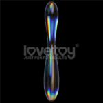 Lovetoy Twilight Gleam Glass Dildo- Double Delight Dildo