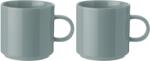 Stelton Чашка за кафе 200 мл, комплект от 2 бр. , прашно зелено, керамика, Stelton (SN11422)