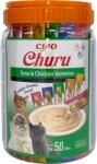 INABA Churu Variety Tuna&Chicken tonhal csirkehússal macskáknak 50x14g-os üvegben (700g)