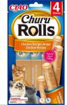 INABA Churu Rolls Chicken 4x10g csirke csomagolások macskáknak