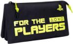Kstationery Penar școlar Kstationery PlayStation - For the players, cu 1 fermoar si 3 compartimente (13487) Penar