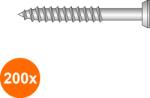 Index Set 200 x Surub Pvc 70 Otel Zincat-4.8 X 65 (COR-200xX08074865S)