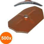 Tecfi Set 500 x Saiba Coama Octogonala Curbata Garnitura Cauciuc Epdm Aluminiu - 70 x 50 (COR-500xT.CCM0675050S)