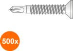 Index Set 500 x Surub Pvc 40 Otel Zincat Alb-3.9 X 19 (COR-500xX08143919S)