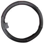 H-Drive Európa Kormányvédő KV-2042BK, valódi bőr, lyukacsos mintával, fekete (2042BK)