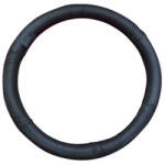 H-Drive Európa Kormányvédő, KV-1012BK, valódi bőr, csavart mintával, fekete (1012BK)