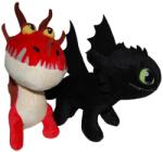 Whitehouse Leisure Set 2 jucarii de plus, Whitehouse Leisure, Toothless 25 cm si Monstrous Nightmare 20 cm (PL20102TN_001)