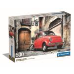 Clementoni Puzzle 500 db poszterrel High Quality Collection - Fiat 500 (35537)