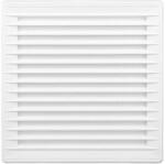 airRoxy AKUSzS Szögletes rács hálóval, átmérő 100 mm, 170X170 mm, fehér (AIR-02-246) (AIR-02-246)