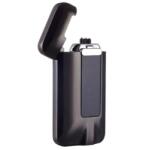 HARAHU LU-25721 elektromos öngyújtó USB töltéssel - Fekete KP25721