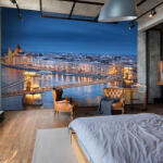 Wallvision Széchenyi Lánchíd Budapest mintás fotótapéta 368x254cm