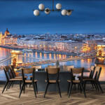 Wallvision Széchenyi Lánchíd Budapest mintás fotótapéta 208x146cm