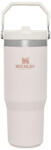 STANLEY Sticla Termos cu pai pliabil "The IceFlow" Stanley, 0.89l, Rose Quartz ST10-09993-196