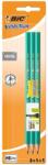 BIC Set: 3 Creioane grafit Bic flexibile fara radiera + ascutitoare + radiera (9420811)