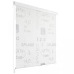 VidaXL Roletă perdea de duș 100x240 cm Imprimeu Splash (142872) - izocor