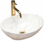 Rea Lavoar stil marmura alb pe blat Rea Sofia Aiax 34.5 cm (REA-U6597)