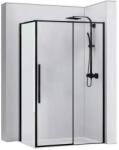 Rea Cabina de dus dreptunghiulara Rea Solar cu usa glisanta 80x100 negru (REA-K6310)