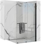 Rea Paravan de dus tip Walk-in Rea Cortis cu parte culisanta 100x200 cm profil negru (REA-K7740)