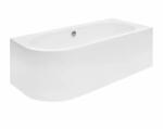 Besco Cada asimetrica Besco Avita 160x75 cm alb lucios cu montaj dreapta (WAV-160-NP)