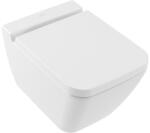 Villeroy & Boch Set vas wc suspendat, Villeroy Boch, Finion, DirectFlush, cu capac soft close si quick release, alb alpin (FINION SET WC SUSP)