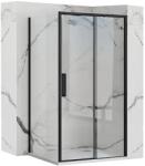 Rea Cabina dus de colt Rapid Slide Negru 140x90cm, Rea (KPL-09866)