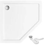 Rea Cadita dus pentagonala Rea Diamond 80x80 alb lucios (REA-K8544)
