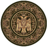 LOTOS Covor Lotos, Model Bisericesc, 15032, Verde, Rotund, Diverse Dimensiuni, 1800 gr mp (2211698723234) Covor
