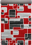 Delta Carpet Traversa Covor, Cappuccino 16402, Rosu, Latime 100 cm, Diverse Lungimi, 1700 gr mp (16402-509-13) Covor